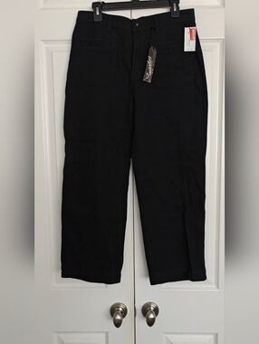 Supplies Black High Waisted Wide Leg Pants - Classic Everyday Style, Size 10